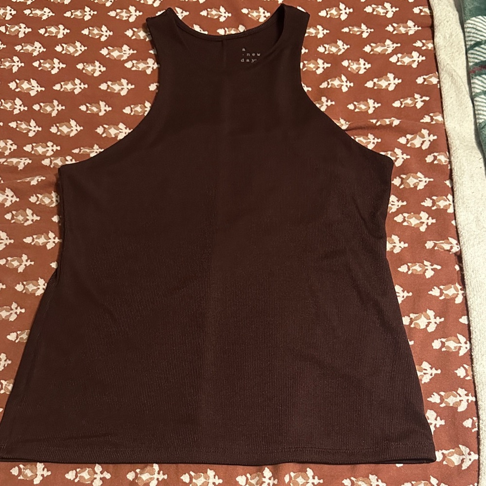 A New Day Burgundy Tank Top